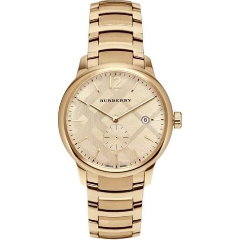 men's gold burberry watch